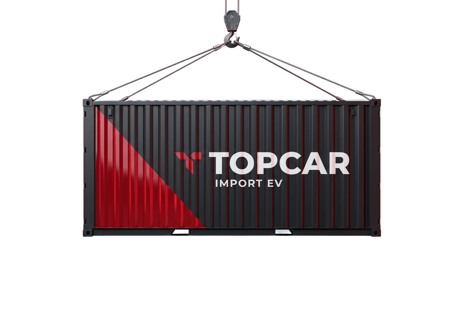 Kontener morski TOPCAR z autami elektrycznymi z Chin